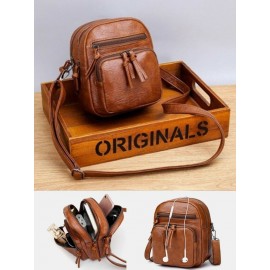 Women Earphone Hole Anti-theft Crossbody Bag Shoulder Bag