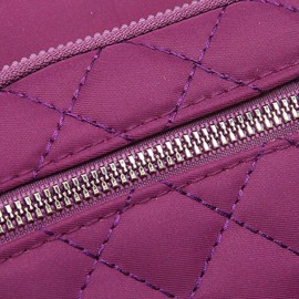 Women Embroidered Line Ladies Shoulder Bag Oxford Wearable Multi-pocket Crossbody Bag