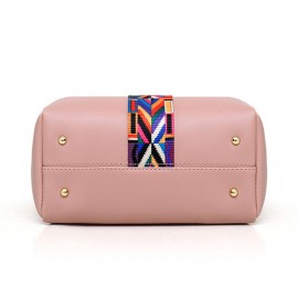 Women Faux Leather Four-piece Set Handbag Shoulder Bag Clutch Bag
