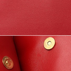 Women Faux Leather Mini Phone Bags Double Layer Crossbody Bags
