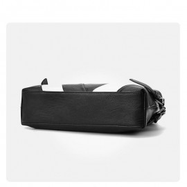 Women Faux Leather Simple Handbag Leisure Shoulder Bag