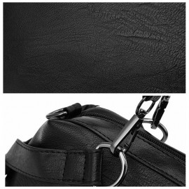 Women Faux Leather Simple Handbag Leisure Shoulder Bag
