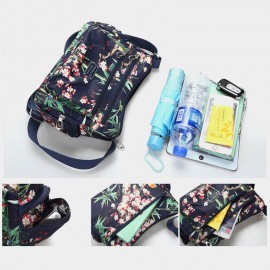 Women Floral Large Capacity Waterproof Casual Crossbody Bag Shoulder Bag