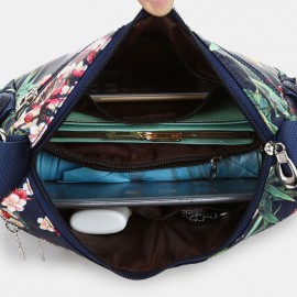 Women Floral Large Capacity Waterproof Casual Crossbody Bag Shoulder Bag