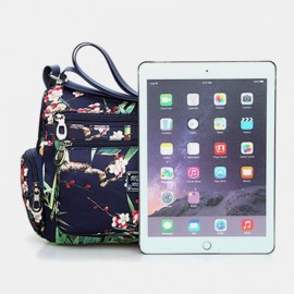 Women Floral Large Capacity Waterproof Casual Crossbody Bag Shoulder Bag