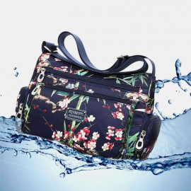 Women Floral Large Capacity Waterproof Casual Crossbody Bag Shoulder Bag