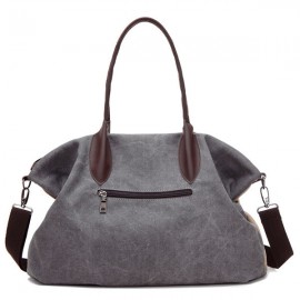 Women Flower Pattern Casual Canvas Handbag Bucket Bags Shoulder Bag