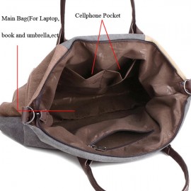 Women Flower Pattern Casual Canvas Handbag Bucket Bags Shoulder Bag