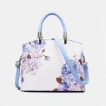 Women Flower Printed Handbag Shoulder Bag