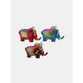 Women Genuine Leather Animal Cute Elephant Shape Coin Bag Storage Wallet Pendant