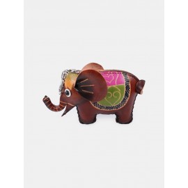 Women Genuine Leather Animal Cute Elephant Shape Coin Bag Storage Wallet Pendant