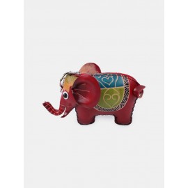 Women Genuine Leather Animal Cute Elephant Shape Coin Bag Storage Wallet Pendant