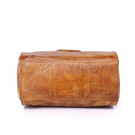 Women Genuine Leather Vintage Heart-shaped Handbag Shoulder Bag