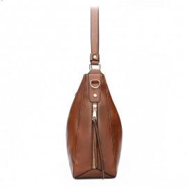 Women Large Capacity Handbag Tote Bag Tassel PU Leather Shoulder Bag