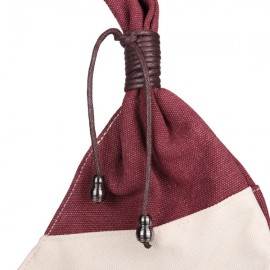 Women Leisure Canvas Stripe Handbag Shopping Tote Bag Big Bag