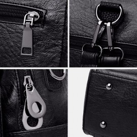 Women Multi-Carry Anti theft Tassel Multi-pocket Crossbody Bag Backpack