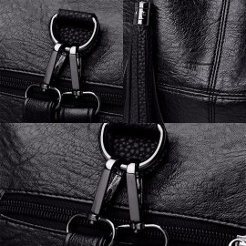 Women Multi-Carry Anti theft Tassel Multi-pocket Crossbody Bag Backpack