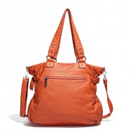Women Multi-Pocket Casual Crossbody Bag Soild Tote Bag