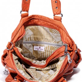 Women Multi-Pocket Casual Crossbody Bag Soild Tote Bag