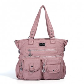 Women Multi-Pocket Casual Crossbody Bag Soild Tote Bag