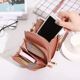 Women Multi-Slot Comestic Crossbody Bag Mini Phone Bag