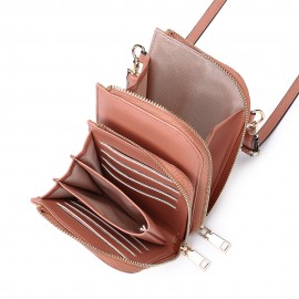 Women Multi-Slot Comestic Crossbody Bag Mini Phone Bag