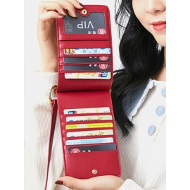 Women Multi-card Slots Alligator Pattern Print 6.5 Inch Phone Bag Crossbody Bag
