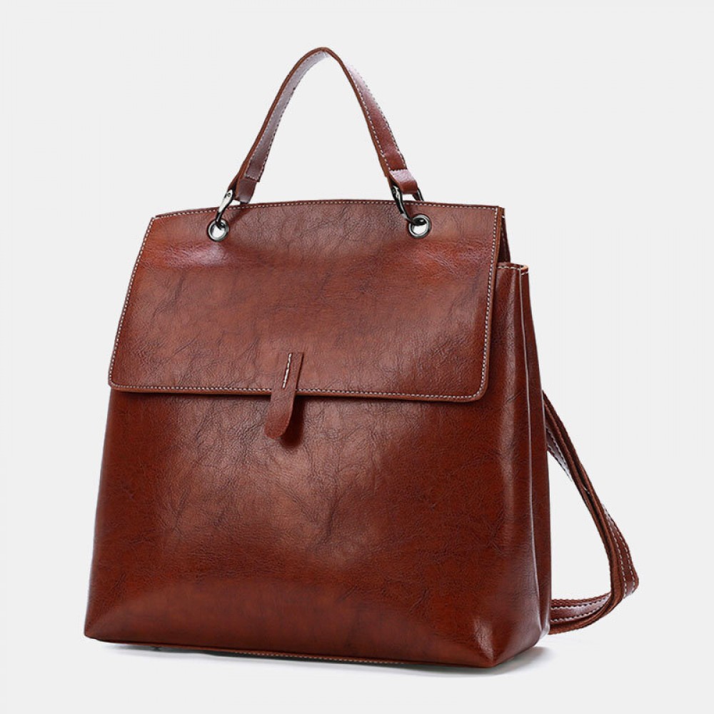 Women Multi-pocket Large Capacity Multi-carry Anti-theft Backpack Handbag Shoulder Bag