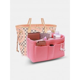 Women Multifunction Felt Cosmetic Bag Insert Organizer