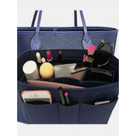 Women Multifunction Felt Cosmetic Bag Insert Organizer