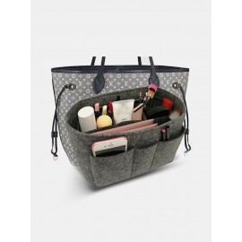 Women Multifunction Felt Cosmetic Bag Insert Organizer