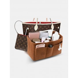 Women Multifunction Felt Cosmetic Bag Insert Organizer