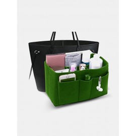 Women Multifunction Felt Cosmetic Bag Insert Organizer