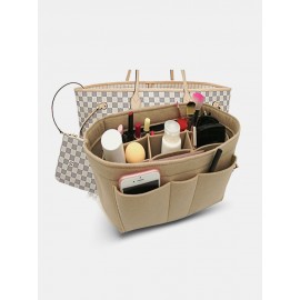 Women Multifunction Felt Cosmetic Bag Insert Organizer