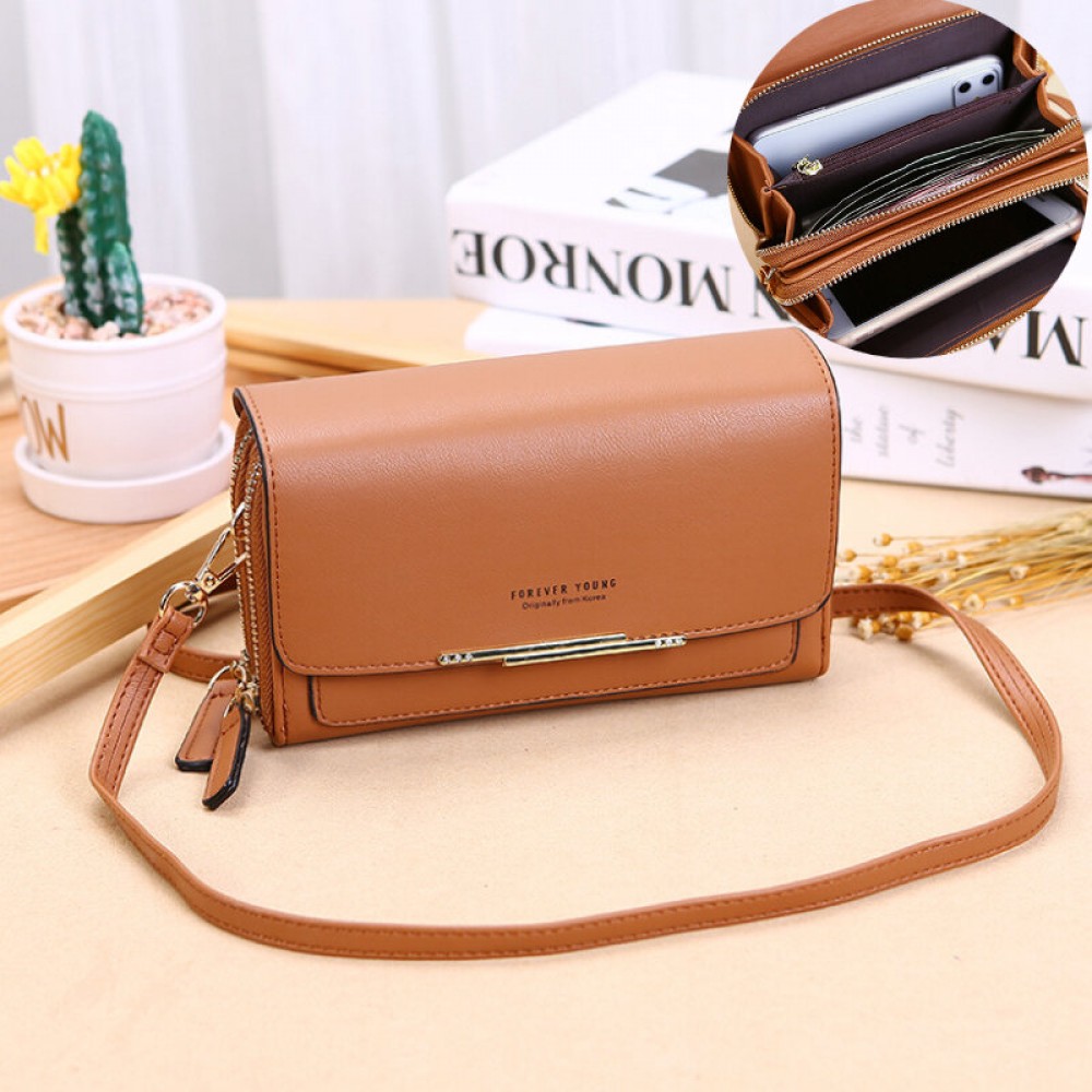 Women Multifunction Multi-Layers Card Case Crossbody Bag Phone Bag