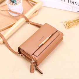 Women Multifunction Multi-Layers Card Case Crossbody Bag Phone Bag