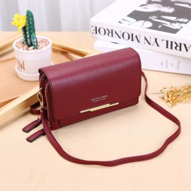 Women Multifunction Multi-Layers Card Case Crossbody Bag Phone Bag