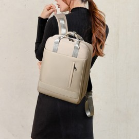 Women  Multifunction Waterproof Casual Patchwork Backpack