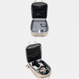 Women  Multifunction Waterproof Casual Patchwork Backpack