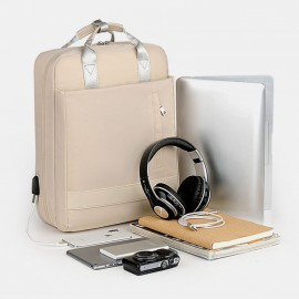 Women  Multifunction Waterproof Casual Patchwork Backpack