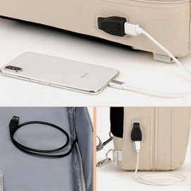 Women  Multifunction Waterproof Casual Patchwork Backpack