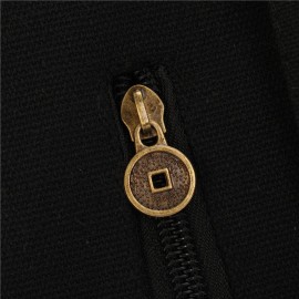 Women National Style Embroidery Zipper Creative Backpack Flower Bag Satchel