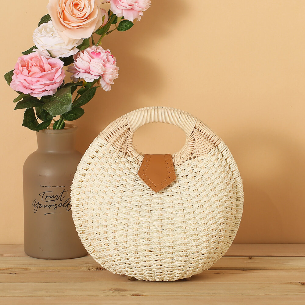 Women Nest Tote Handbag Summer Beach Bags Woman Straw Bags Women’s Handbag Rattan Bag