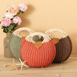 Women Nest Tote Handbag Summer Beach Bags Woman Straw Bags Women’s Handbag Rattan Bag