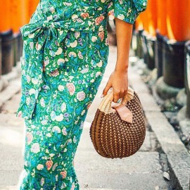 Women Nest Tote Handbag Summer Beach Bags Woman Straw Bags Women’s Handbag Rattan Bag