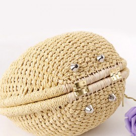 Women Nest Tote Handbag Summer Beach Bags Woman Straw Bags Women’s Handbag Rattan Bag