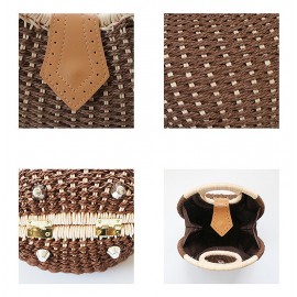 Women Nest Tote Handbag Summer Beach Bags Woman Straw Bags Women’s Handbag Rattan Bag