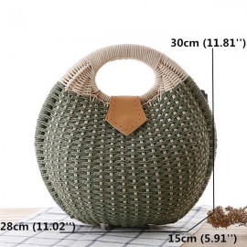 Women Nest Tote Handbag Summer Beach Bags Woman Straw Bags Women’s Handbag Rattan Bag