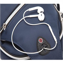 Women Newest Crossbody Bag Solid With Earphone Hole Chest Bag Shoulder Bag