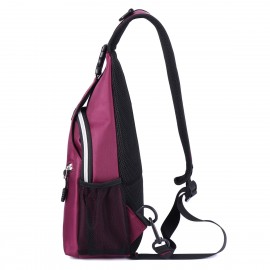 Women Newest Crossbody Bag Solid With Earphone Hole Chest Bag Shoulder Bag